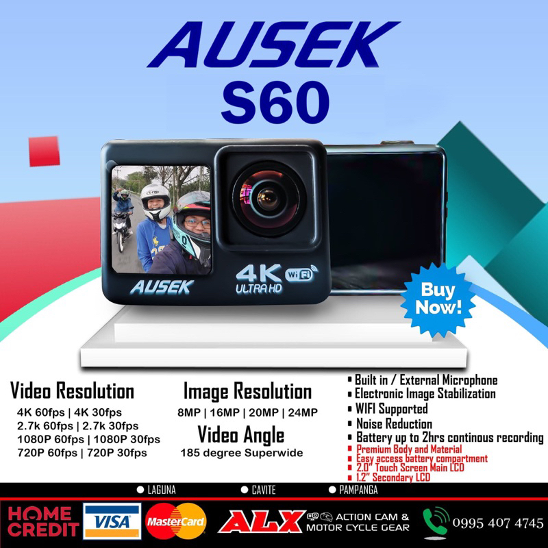 Original Ausek S60 Superwide Action Cam By ALX Shopee Philippines