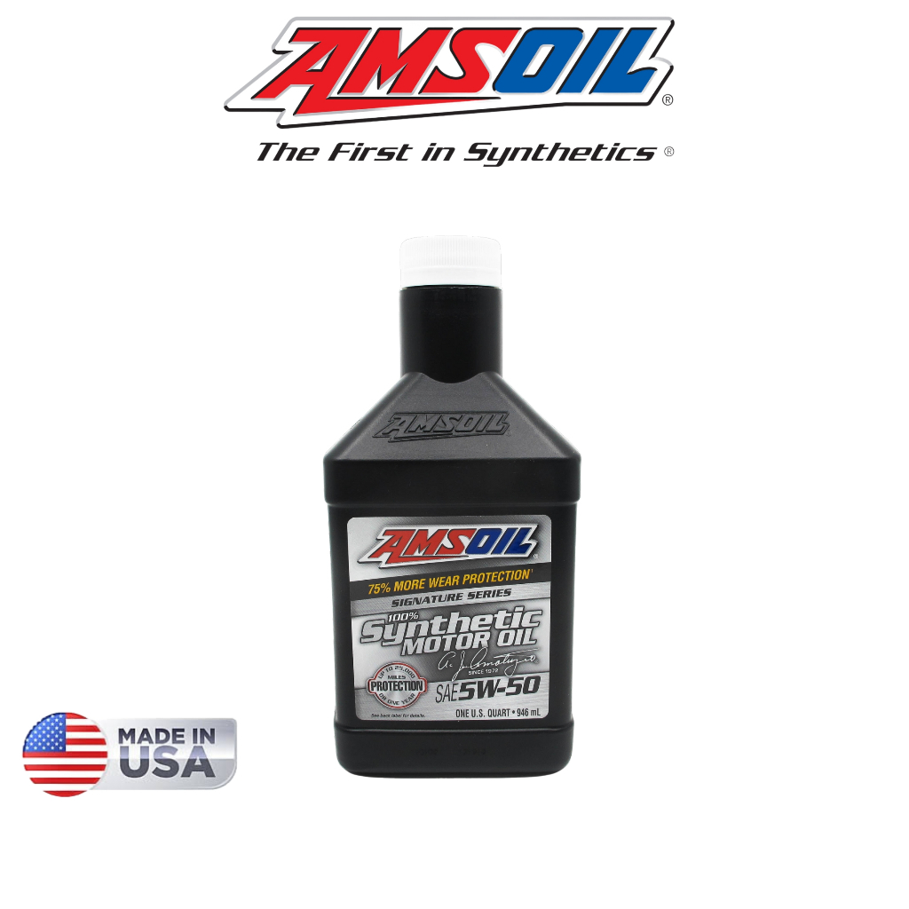 AMSOIL 5W50 Signature Series Engine Oil Fully Synthetic 1 Quart