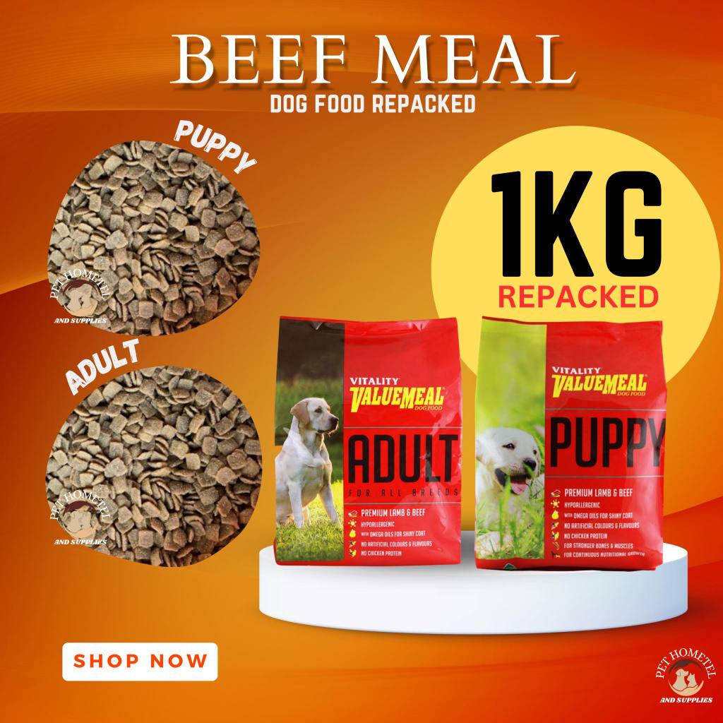 Vitality Value Meal Adult Puppy Kg Repacked Shopee Philippines