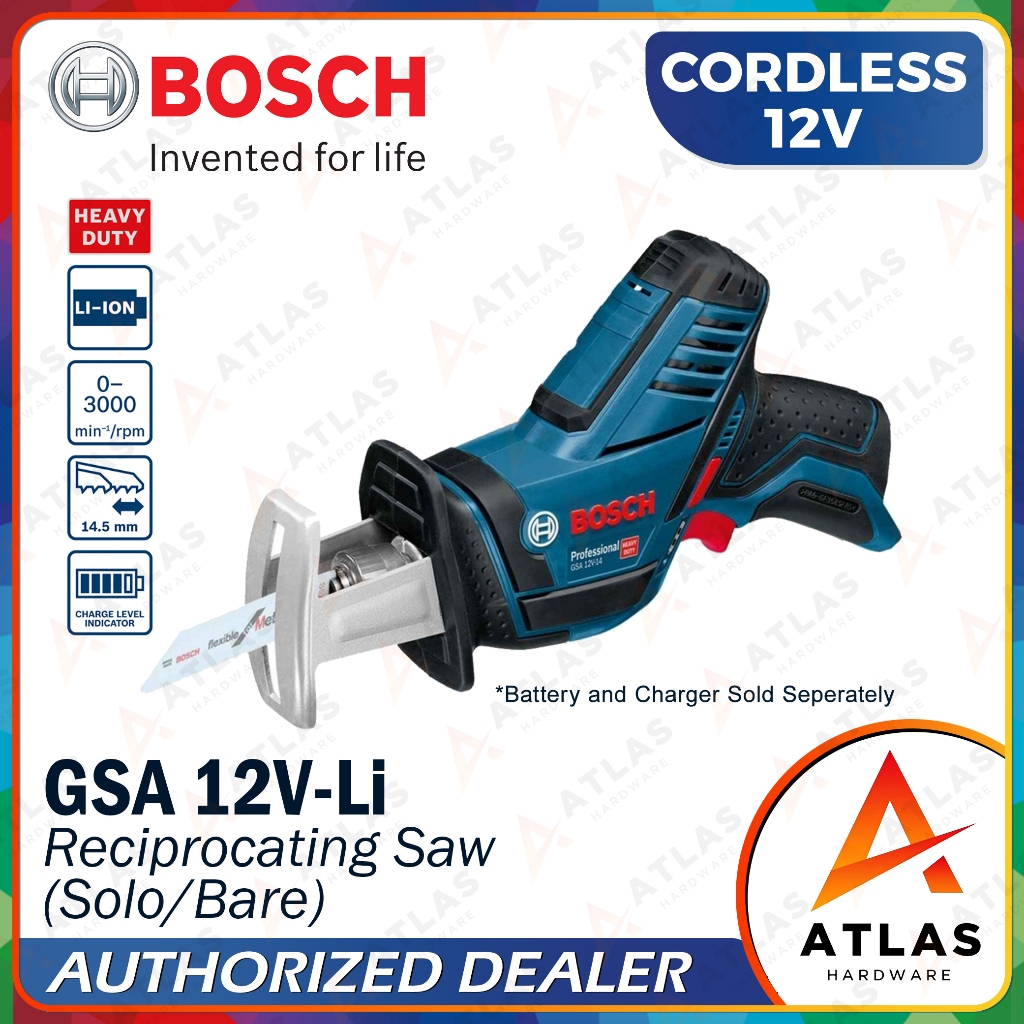 Bosch Gsa V Li Reciprocating Saw Solo Bare Shopee Philippines