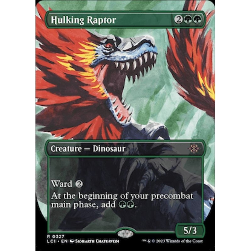 Hulking Raptor Lci Rare Mtg Cards Wotc Shopee Philippines