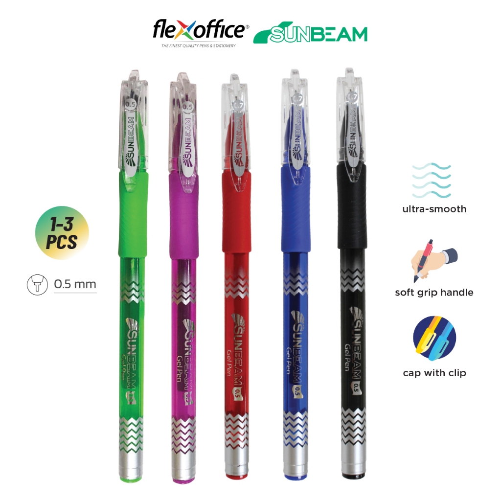 Flexoffice Sunbeam Gel Pen Mm Pc Pcs Opp Color Fo Gel