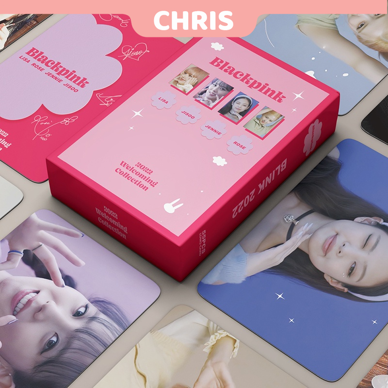 54pcs Box BLACKPINK Photocards 2022 Weleoming Colleelion Album LOMO