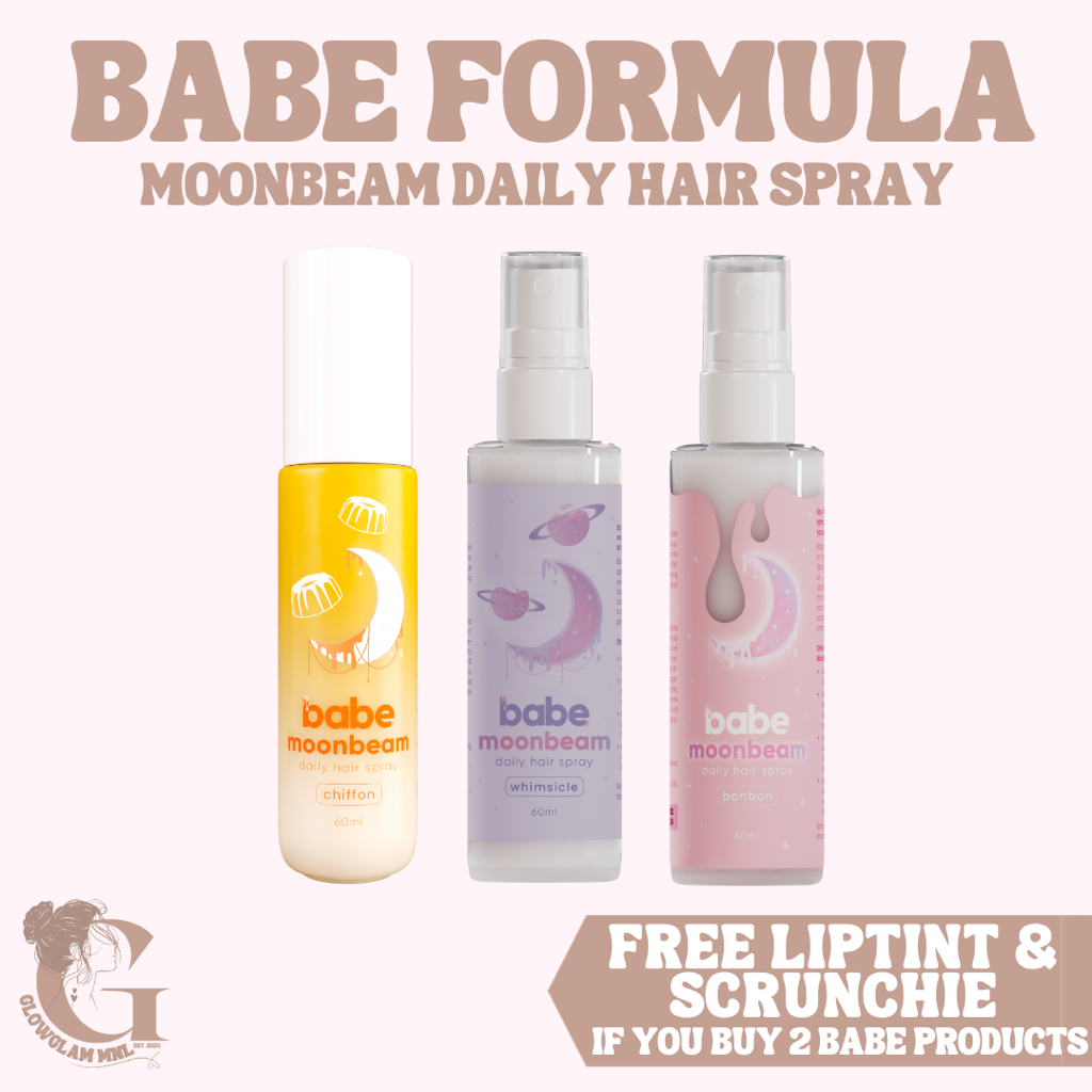 WITH FREEBIE Babe Formula Moonbeam Daily Hair Spray 60ml 150ml Anti