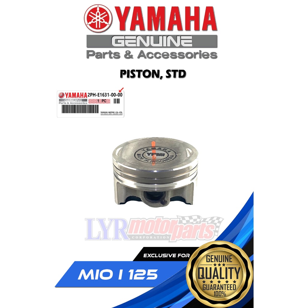 YAMAHA GENUINE PISTON STD FOR MIO I 125 MIO GEAR 2PH E1631 00 00