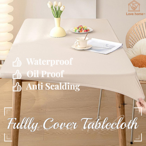 Tablecloth Waterproof Wipeable Oilproof Anti Scald Full Package