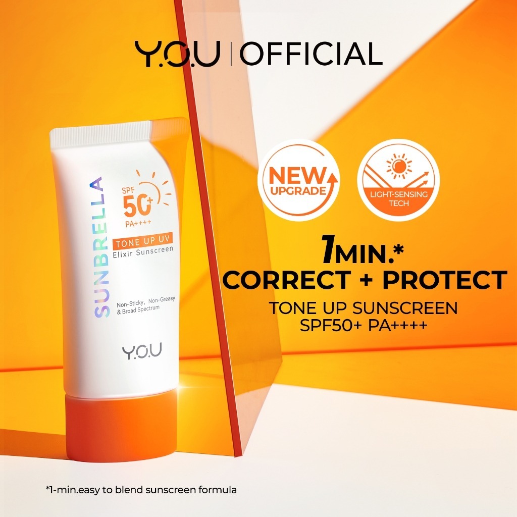 Y O U Sunbrella Tone Up UV Elixir Sunscreen SPF 50 PA 40ml I