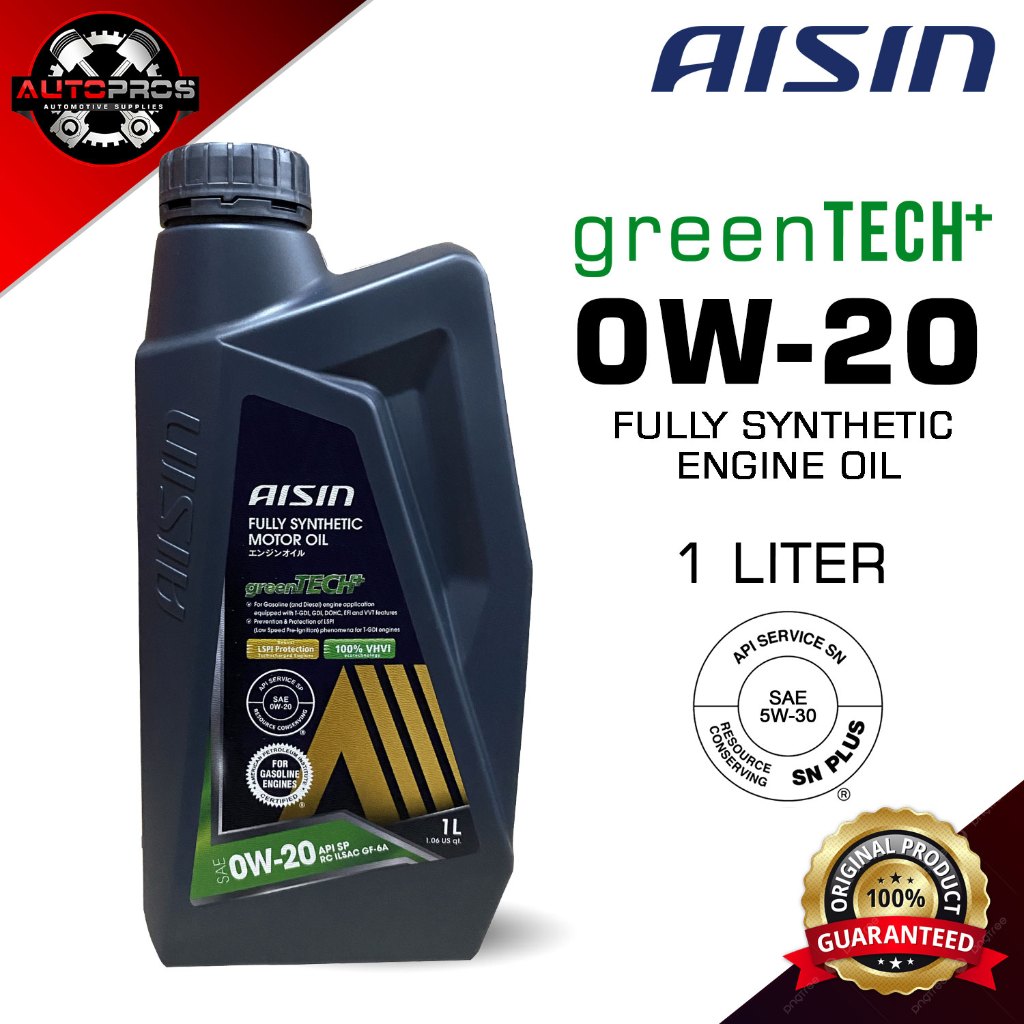 Aisin W Fully Synthetic Engine Oil Liter Greentech Shopee