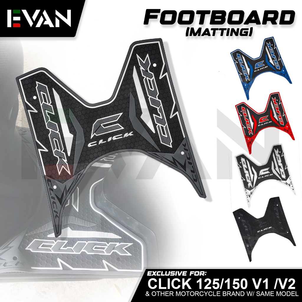 Evan Ph Rubber Matting For Honda Click V V With Bolt And Game