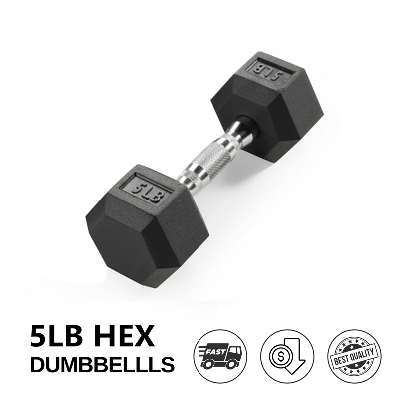 TOP SALEPremium Hex Dumbbell 5LBS 10LBS 15LBS 20 LBS Metal Handle