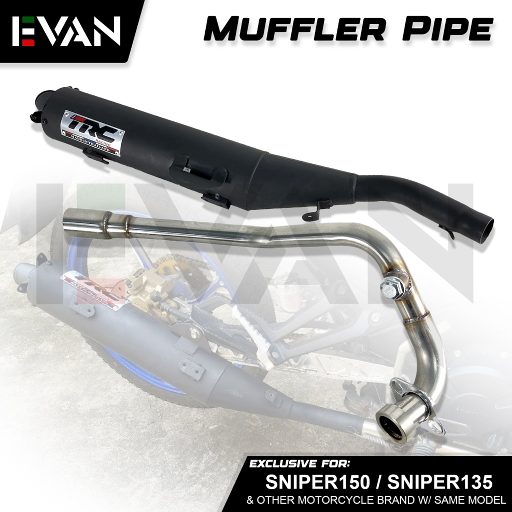 EVAN PH Muffler Exhaust Pipe With Elbow Yamaha Sniper150 Sniper135 28MM