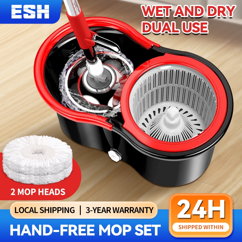 ESH Mop With Spinner And Bucket Magic Spin Tornado Mop 360 Easy