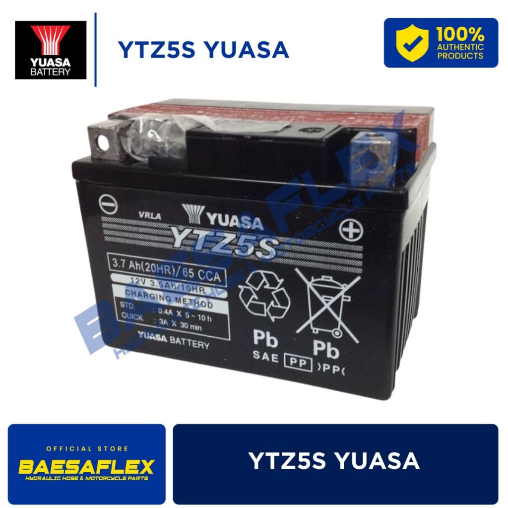 Yuasa Ytz S V High Performance Maintenance Free Battery Shopee