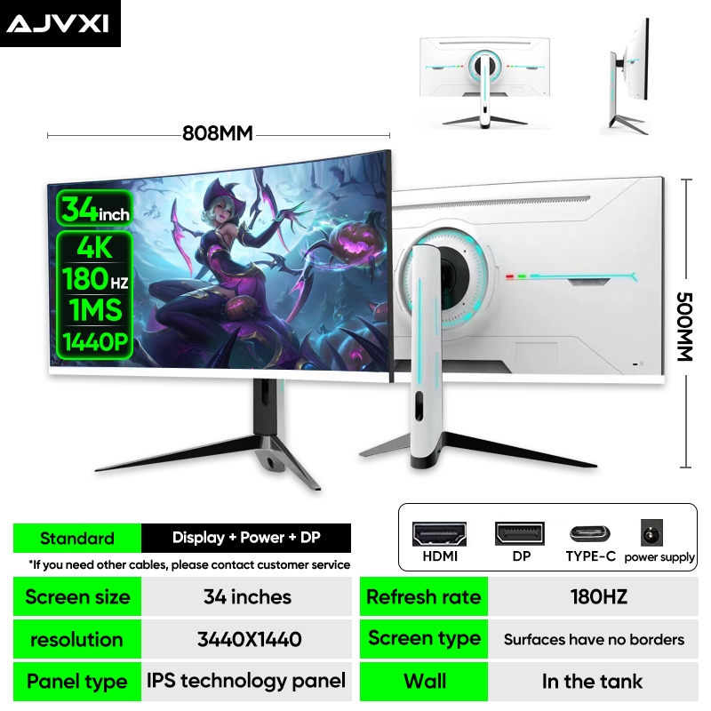 49 Inch Monitor 144hz 40 Inch Pc Gaming IPS Monitor Computer Frameless