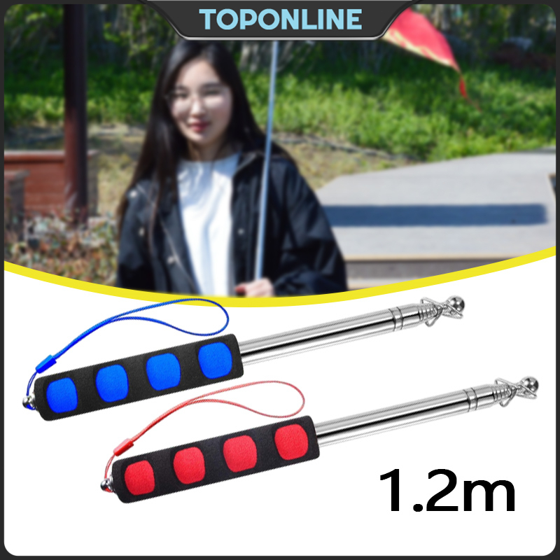 M Telescopic Flag Pole Stainless Steel Portable Guide Flagpoles