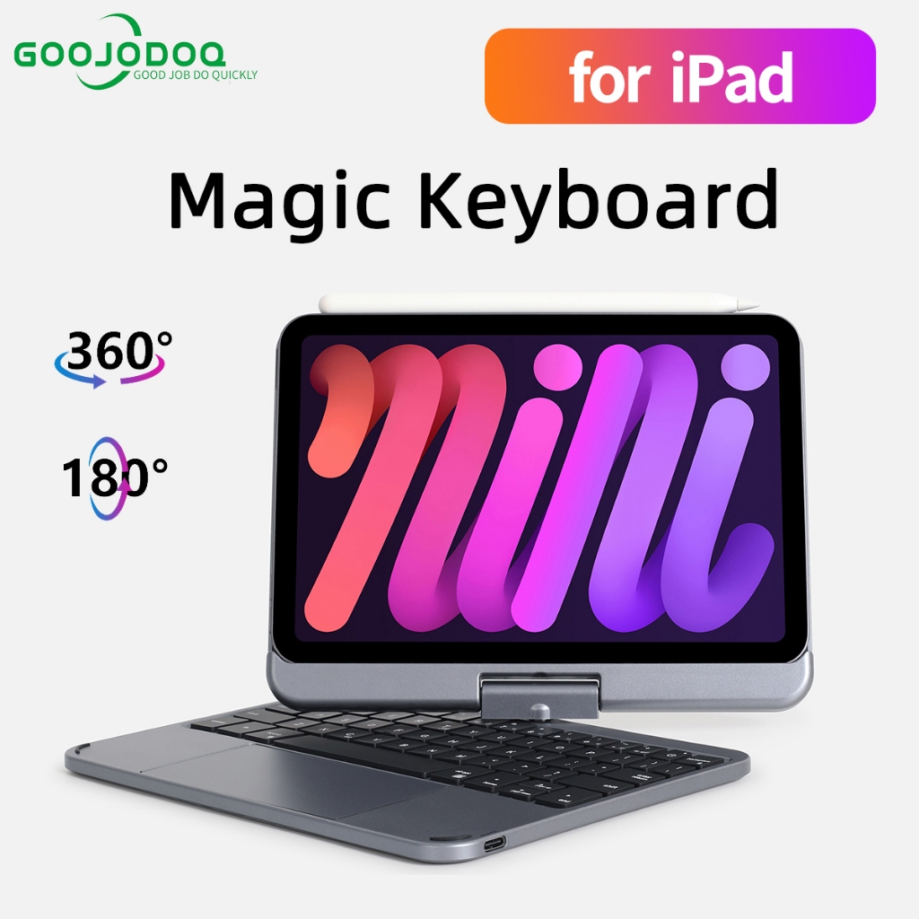 Goojodoq For Ipad Case With Keyboard Bluetooth Mini Air Pro