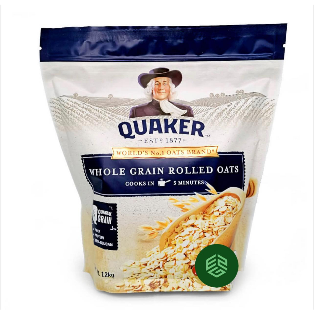 Quaker Whole Grain Rolled Oats 1 2kg Shopee Philippines