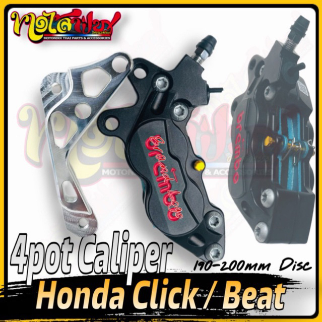 Click Pot Caliper With Alloy Bracket Honda Click I I Beat