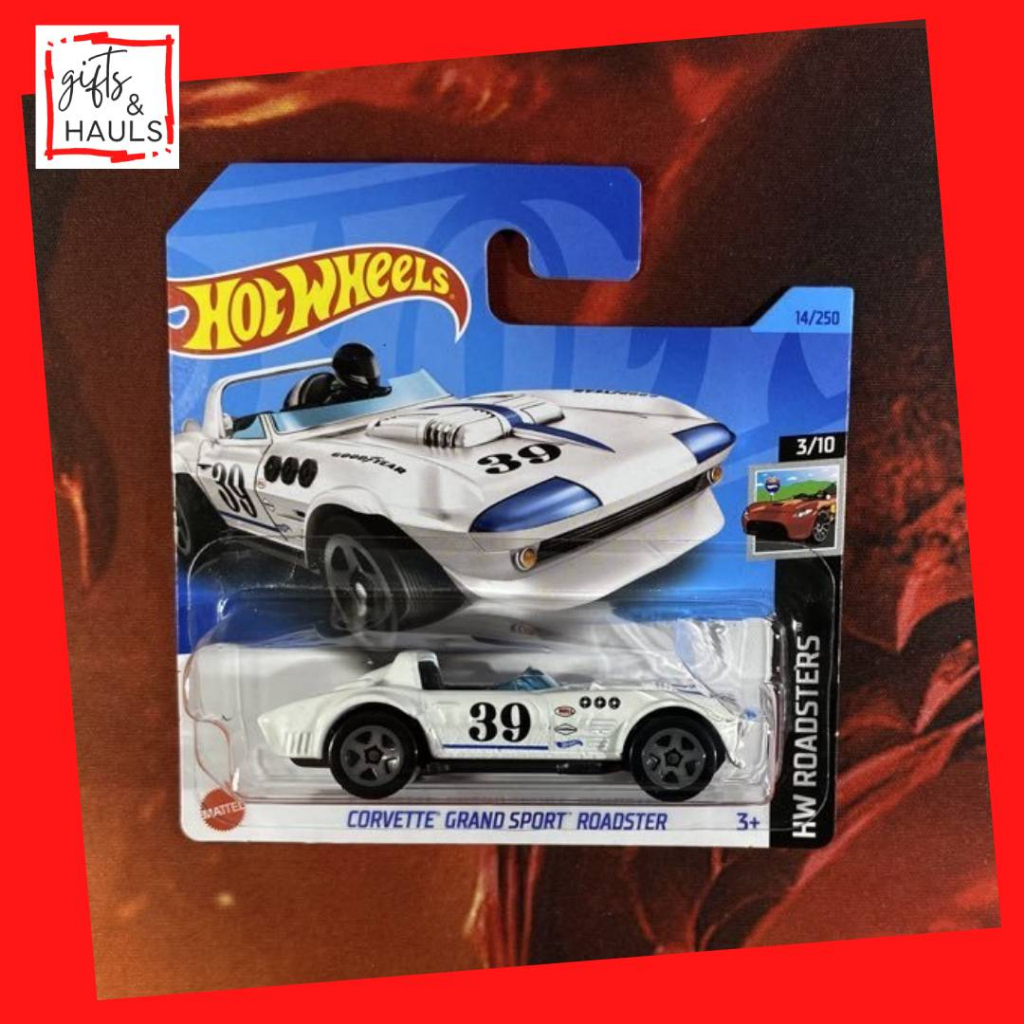 Hot Wheels Corvette Grand Sport Roadster White Hw Roadsters