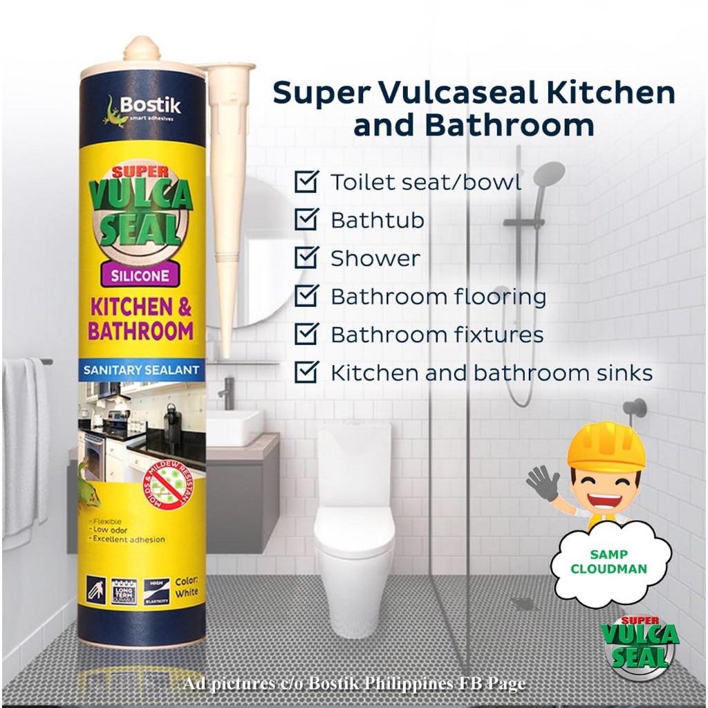 Bostik Kitchen Bathroom Anti Fungi Mold Sealant Wet Areas Silicone