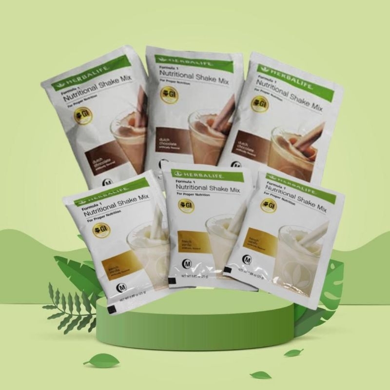 Herbalife Formula 1 Nutritional Shake Mix Sachet Dutch Choco And