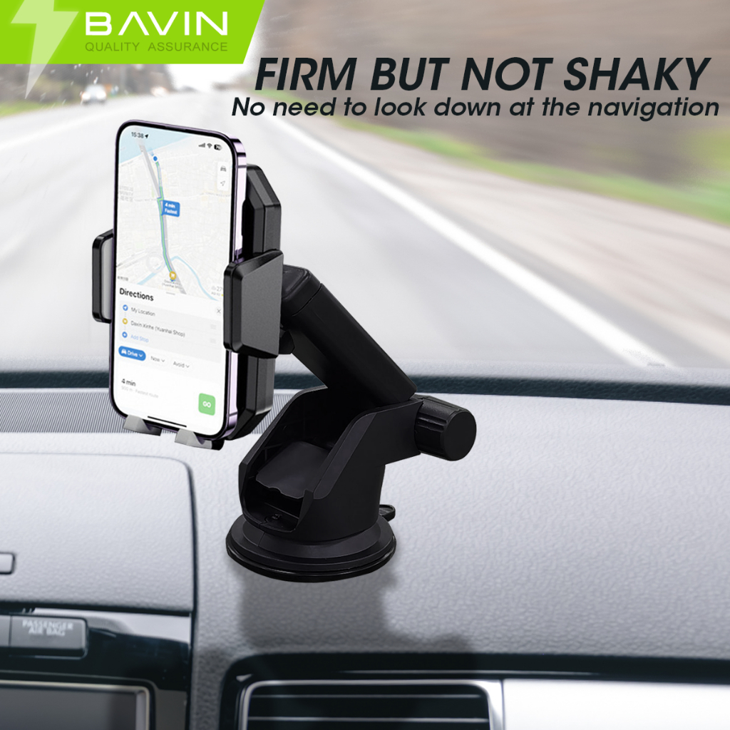 Bavin Ps Universal Rotation Car Mobile Phone Holder Retractable