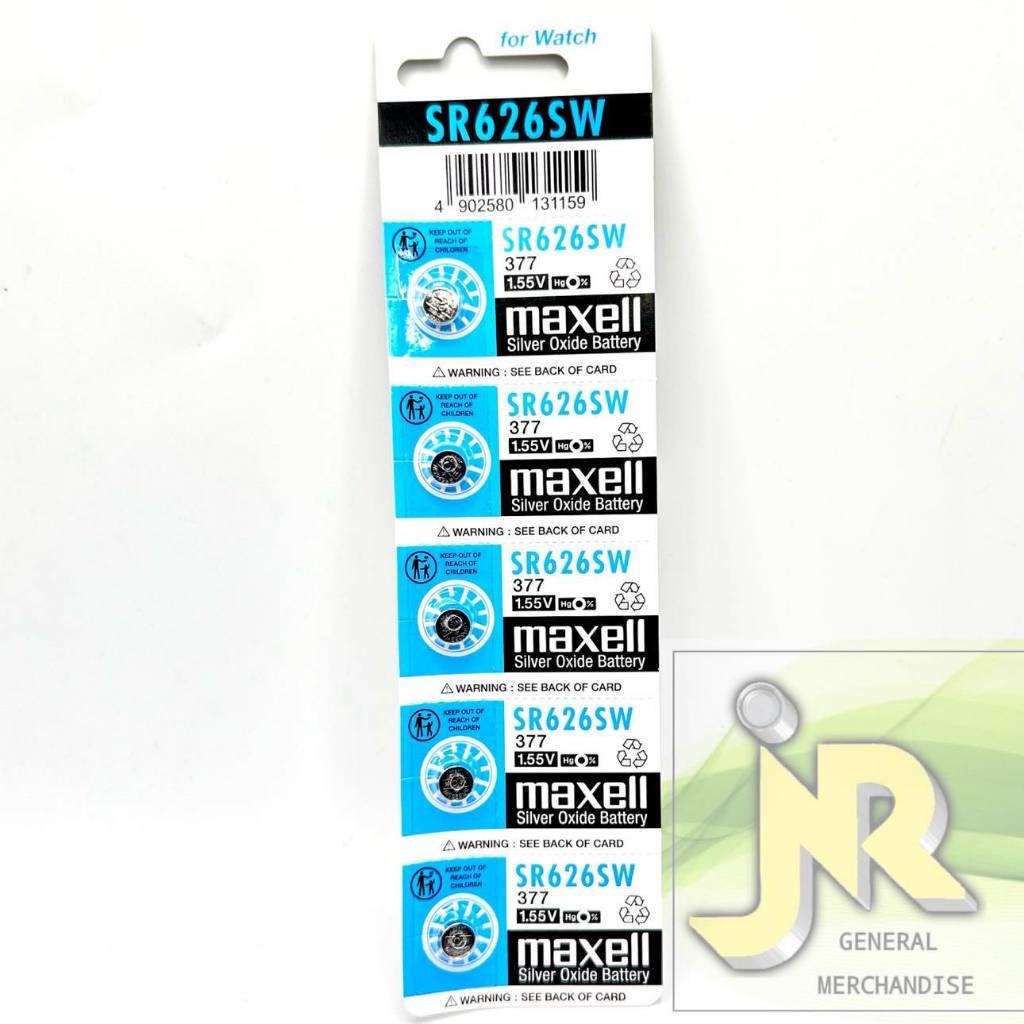 Maxell SR626 ORIGINAL Japan Made Original Battery 377 SR626SW Maxell