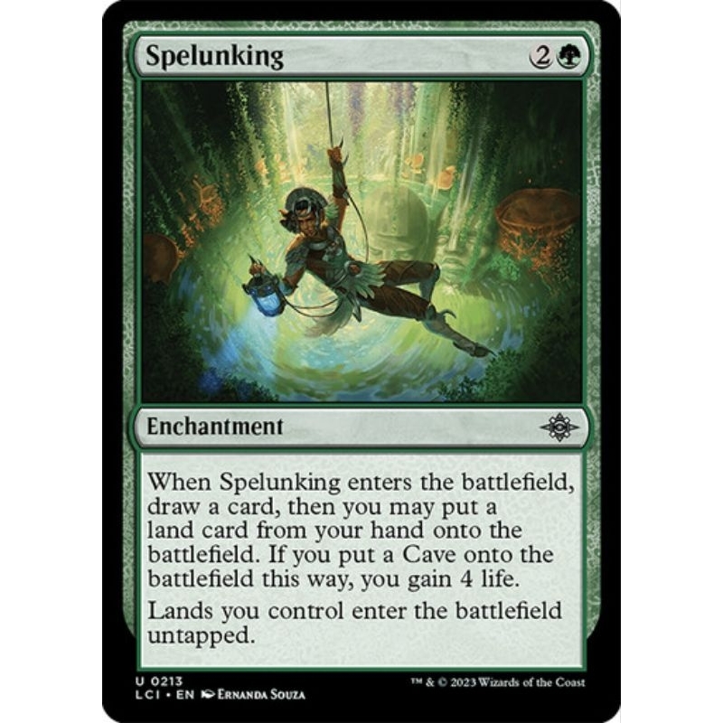 Spelunking Lci Uncommon Mtg Cards Wotc Shopee Philippines