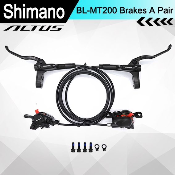 Shimano Mt Mtb Mountain Bike Hydraulic Disc Brake Set Contains Mt