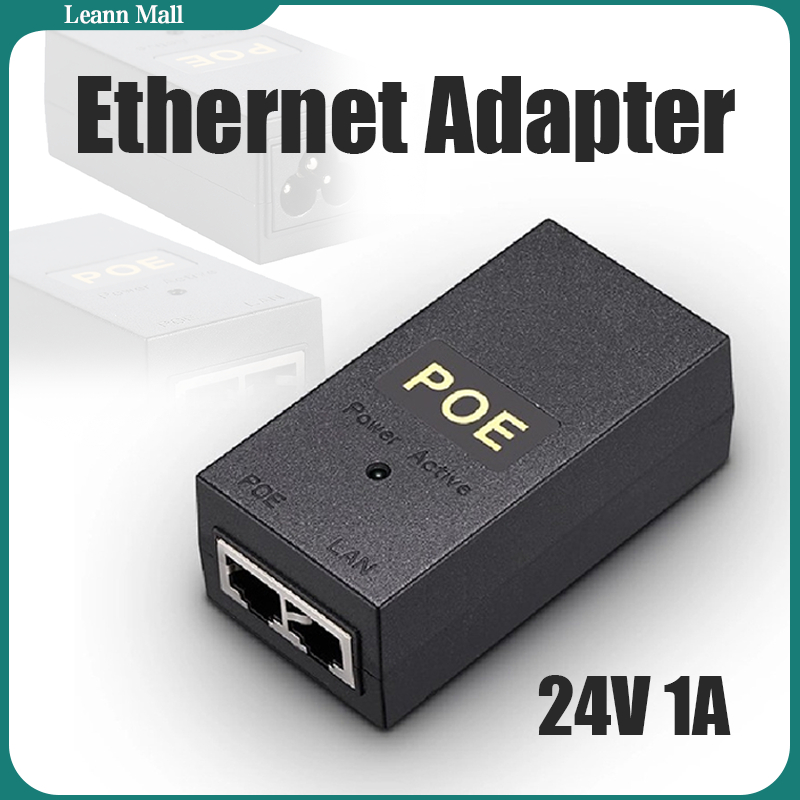 24V 1A POE Power Injector Desktop POE Splitter Power Injector Ethernet