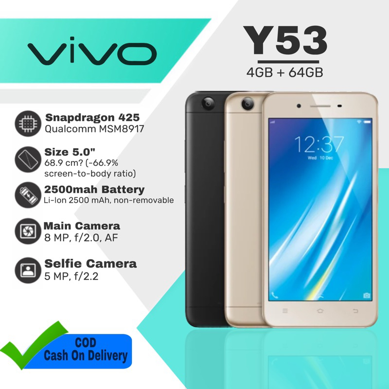 VIVO Y53 ORIGINAL 4GB 64GB Shopee Philippines