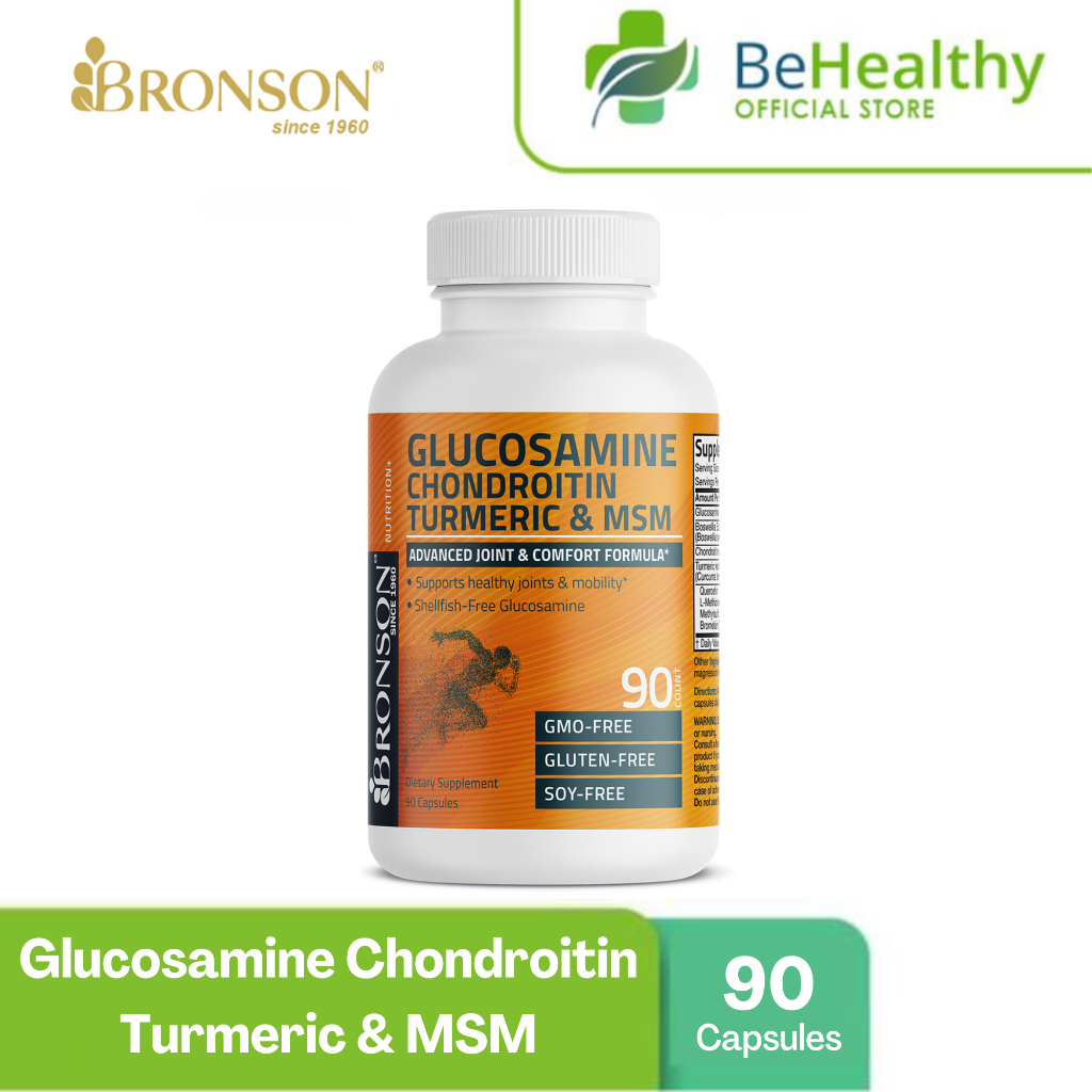 Bronson Glucosamine Chondroitin Turmeric Msm Capsules Shopee