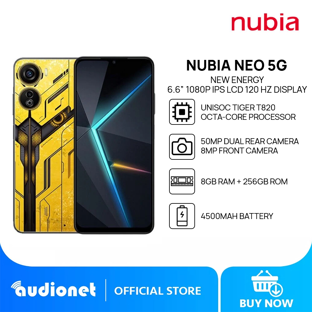 ZTE Nubia Neo 5G Smartphone 8GB 256GB 120Hz Display 4500mAh Shopee