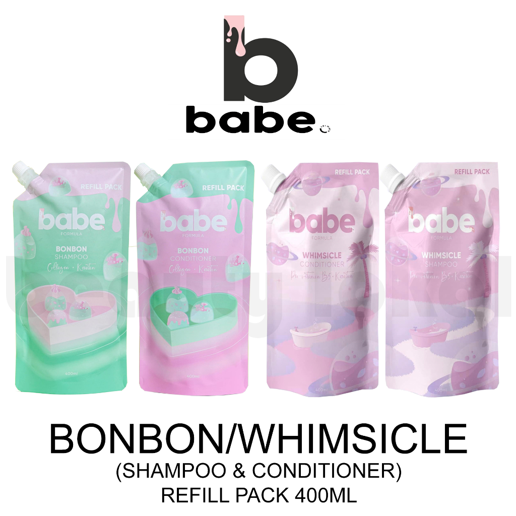 BONBON WHIMSICLE Shampoo Conditioner Refill Babe Formula Shopee