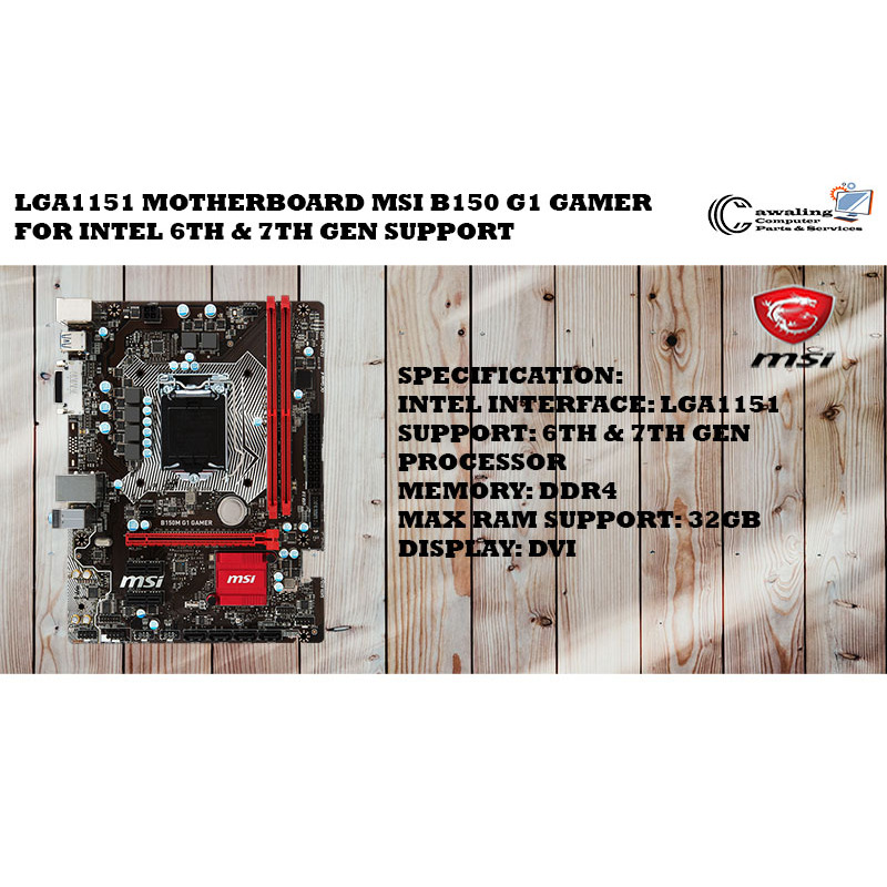 Lga H M Msi B G Gamer Motherboard For Intel Th Th Gen