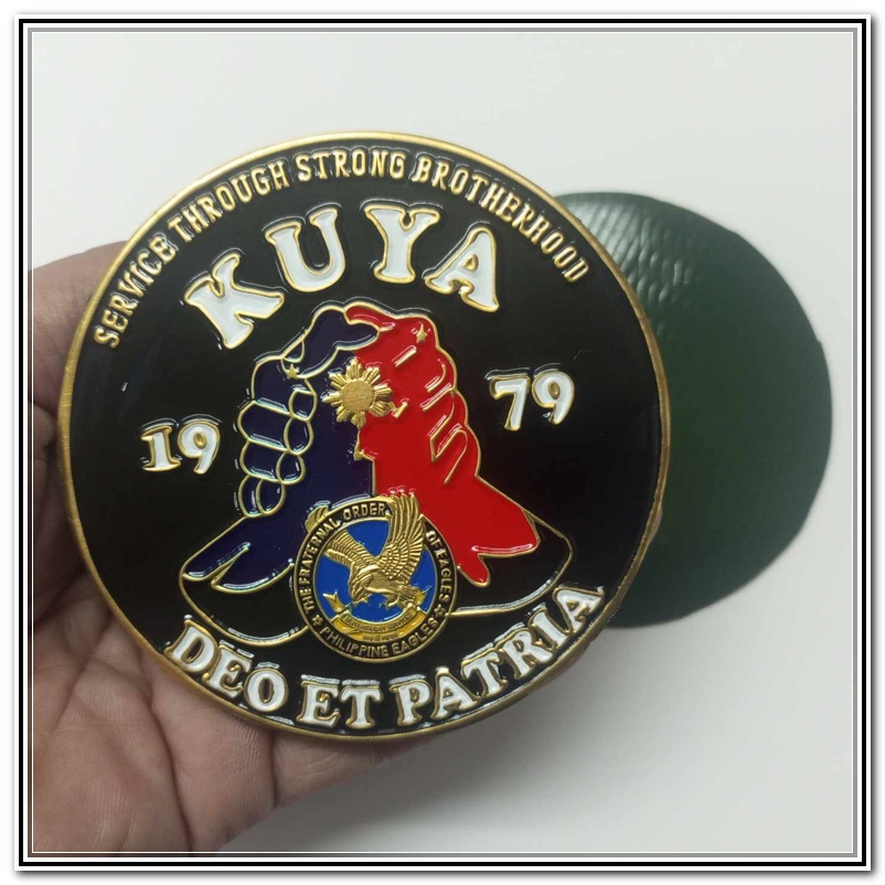 Kuya Ate Metal Car Motorcycle MC Emblem The Fraternal Order Of Eagles 3