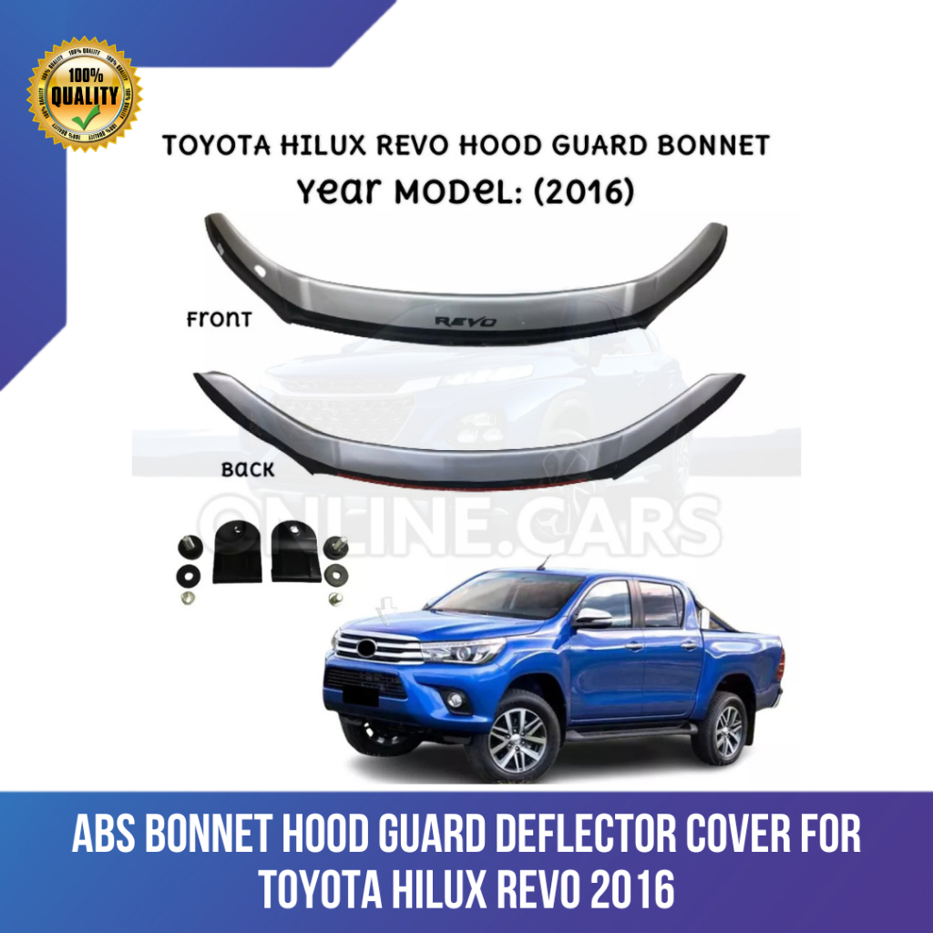 Cpa Abs Bonnet Hood Guard Deflector Cover For Toyota Hilux Revo