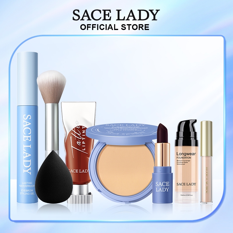 SACE LADY Waterproof Make Up Set Long Lasting Oil Control Face Powder