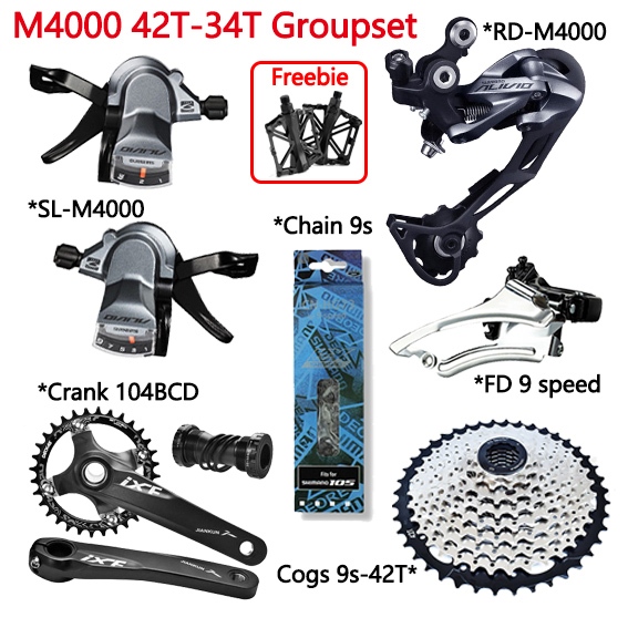 Shimano Alivio Shifter Speed Groupset Mtb M Rd Speed Bike