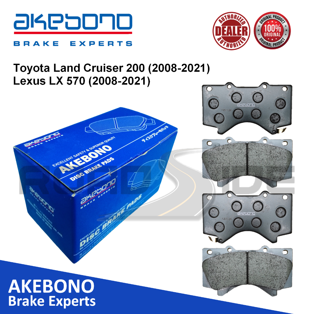 Akebono Front Brake Pads For Toyota Land Cruiser Lexus