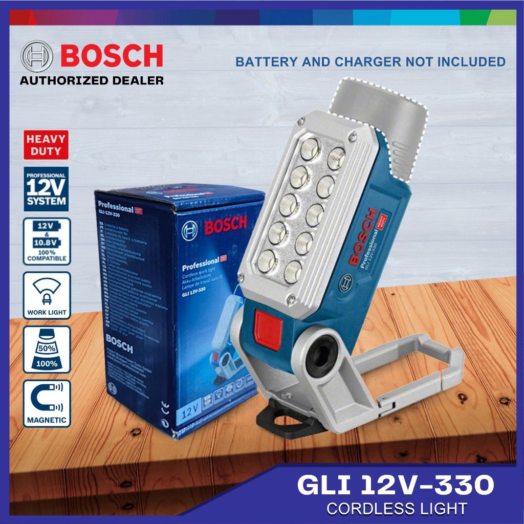 Bosch GLI 12V 330 Solo Led Torch HD CORDLESS 12V Power Tool