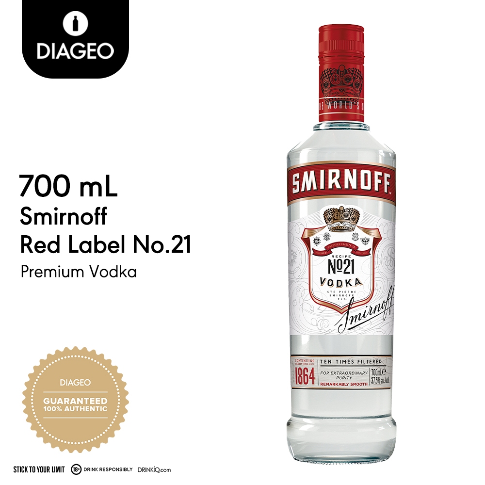 Smirnoff Red Label No Premium Vodka Ml Shopee Philippines