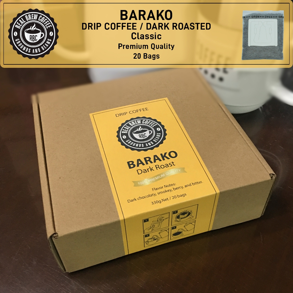 Realbrew Barako Drip Coffee Bags Shopee Philippines