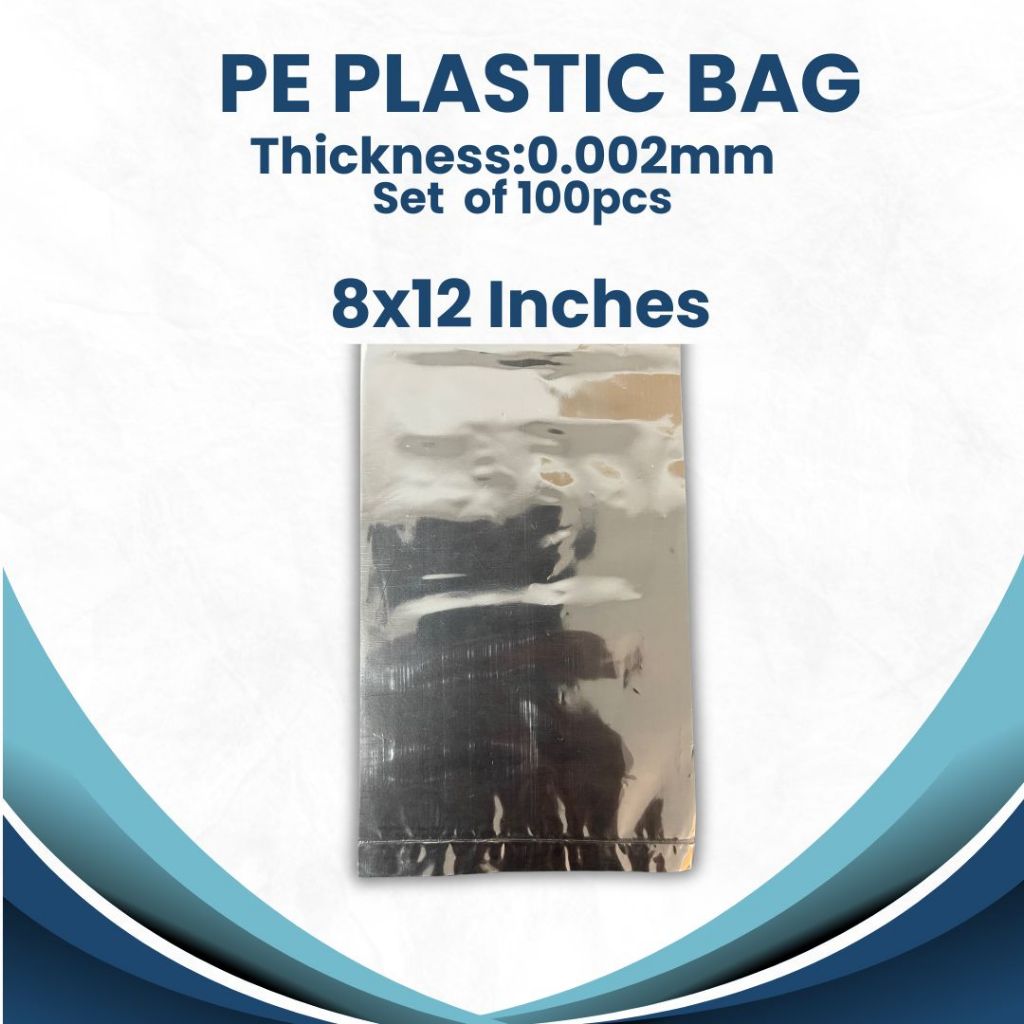 PE Plastic Bags Thickness 0 002 100pcs MAKAPAL 6 To 8 Inches