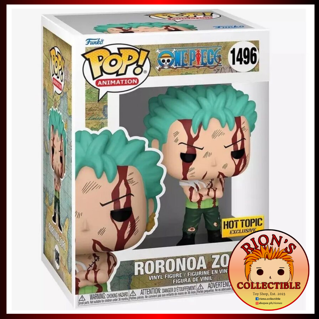 Funko Pop Animation One Piece Hot Topic Roronoa Zoro Nothing