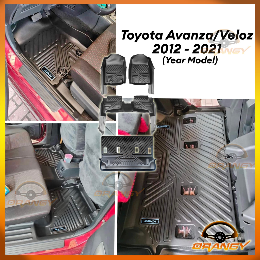 Toyota Avanza Veloz 2012 To 2021 OEM Deep Dish Matting 9D WITH