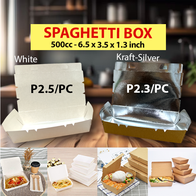 Pcs Spaghetti Meal Box Cc Rice Meal Ulam Takoyaki Wings Takeout