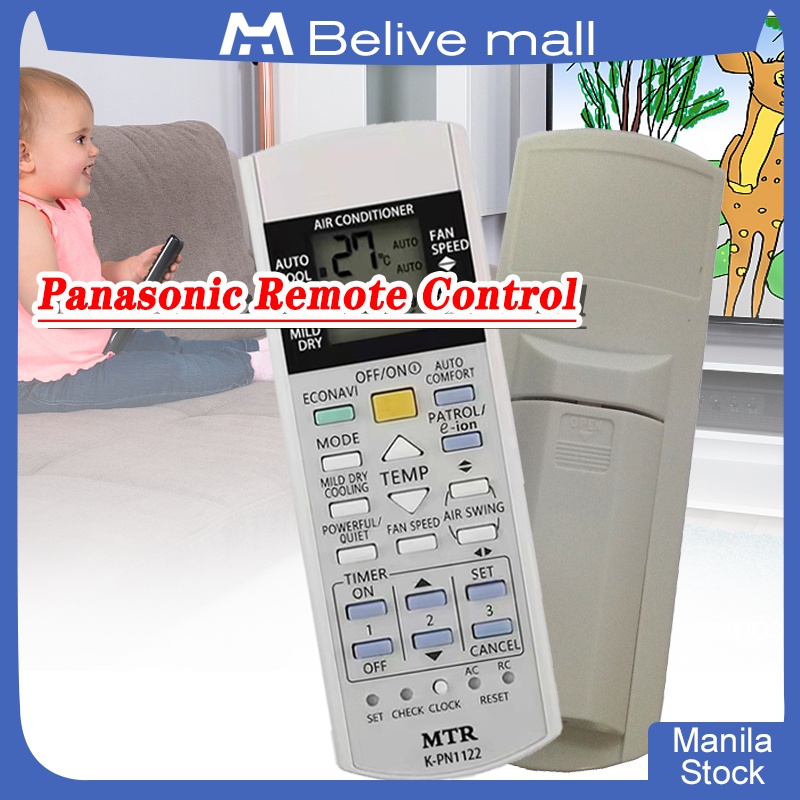 K Pn1122 Remote Control For Panasonic Split Type Aircon A75c3208