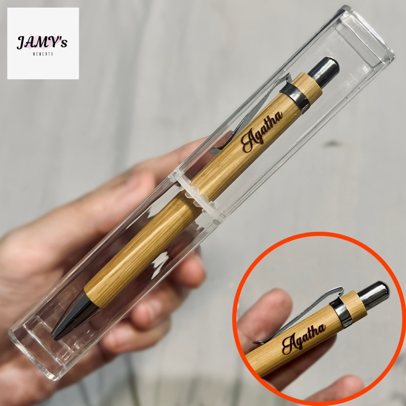 Personalized Bamboo Pen Ballpen Shopee Philippines