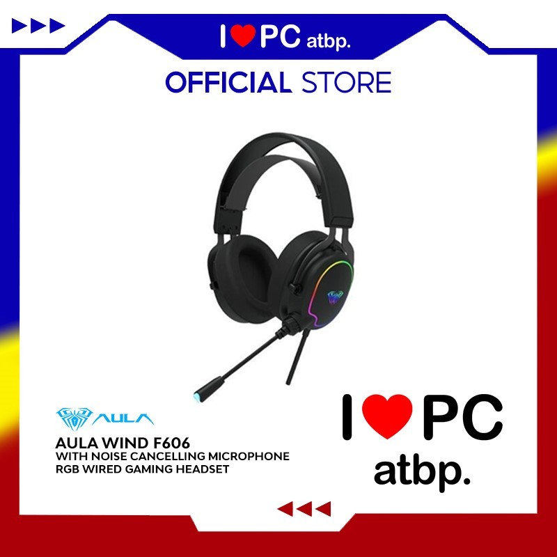 Aula Wind F606 RGB Wired Gaming Headset With Noise Cancelling